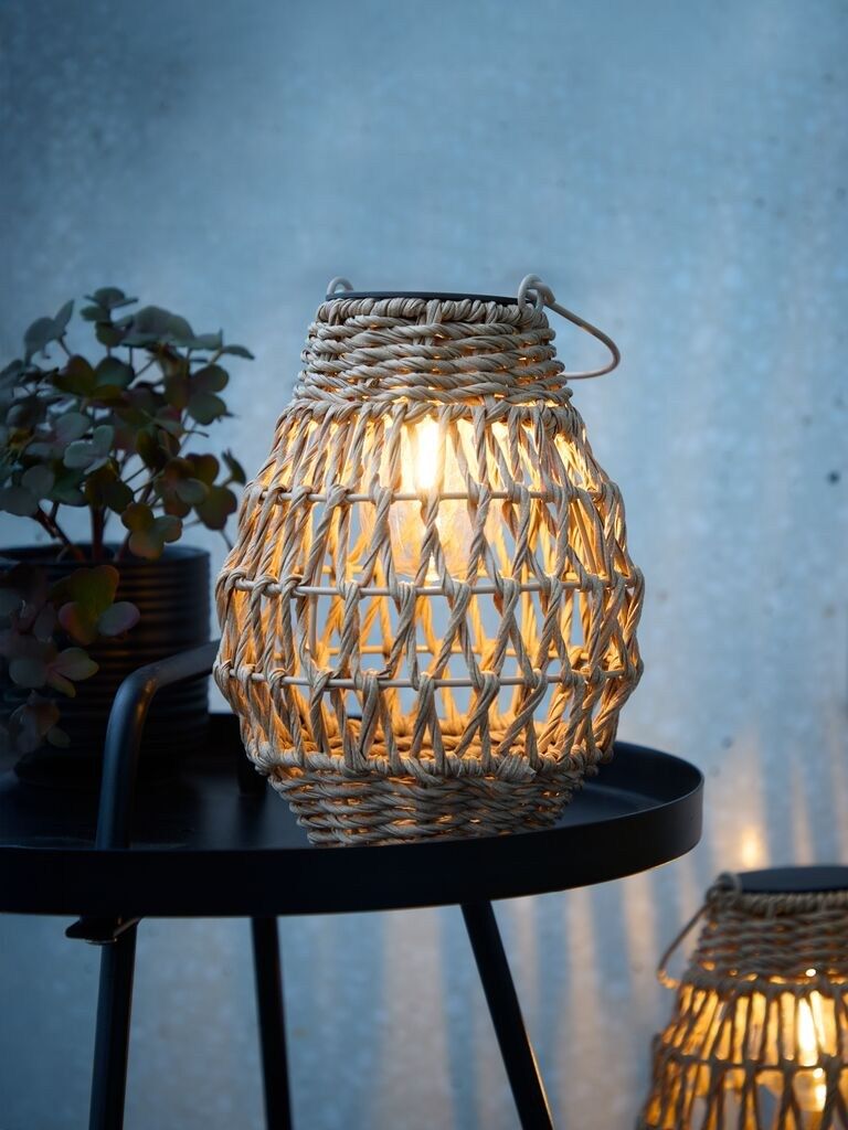 Đèn ngoài trời | BREMSE | Nhựa PP/thép | màu tự nhiên | Ø18xC22cm