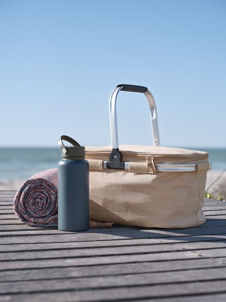 Giỏ giữ nhiệt picnic | MYRA | polyester | màu tự nhiên | R29xD46xC25cm | 25L