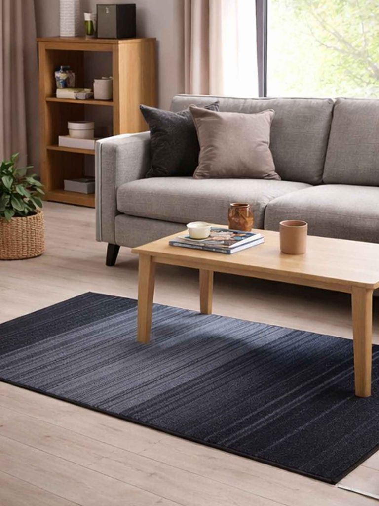 Thảm sàn | GULVEIS | nylon | xám đậm | R67xD140cm