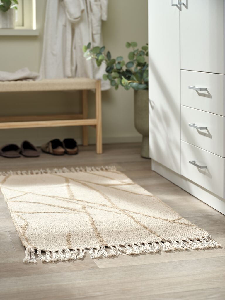 Thảm sàn | PLATAN | sợi đay/cotton | be/tự nhiên | R60xD120cm