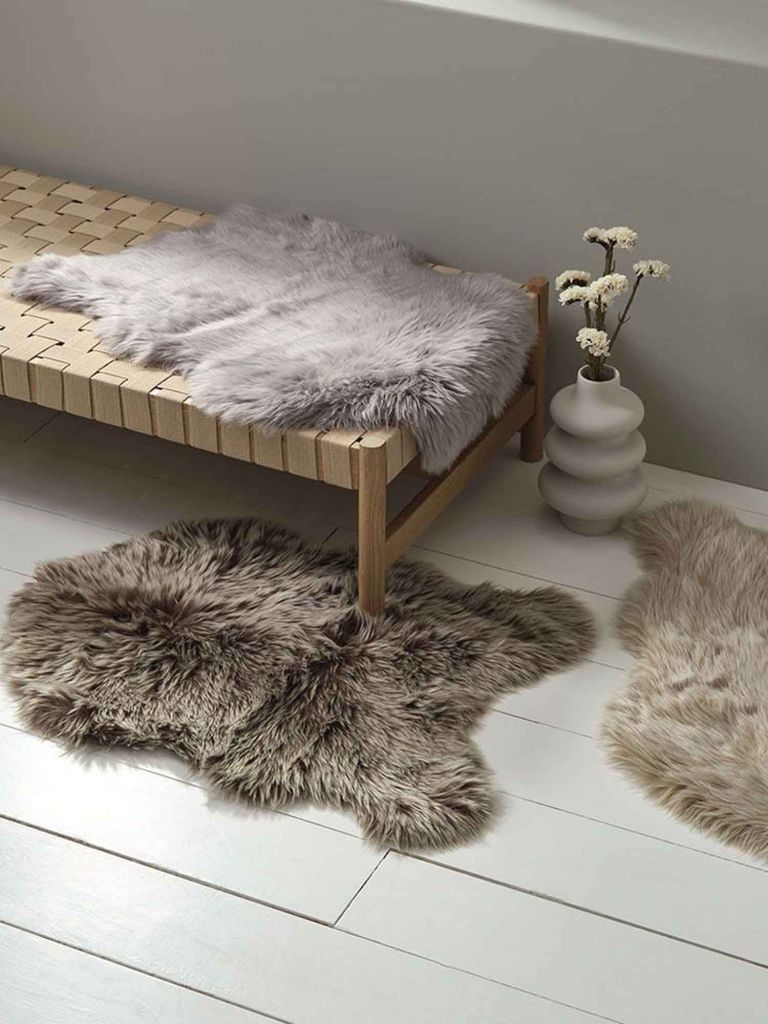 Thảm lông | TAKS | acrylic | nâu nhạt | R60xD90cm