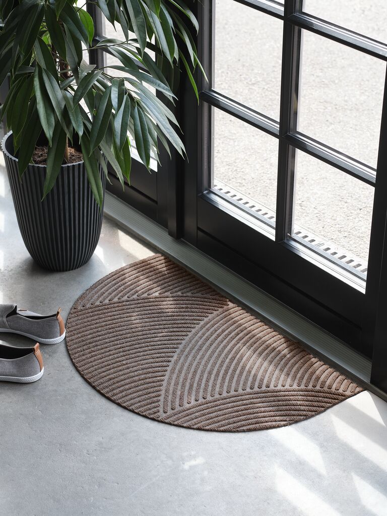 Thảm trải cửa | VITSIPPA | polyester/polypropylene | nâu/be| R50xD80xC0.7cm