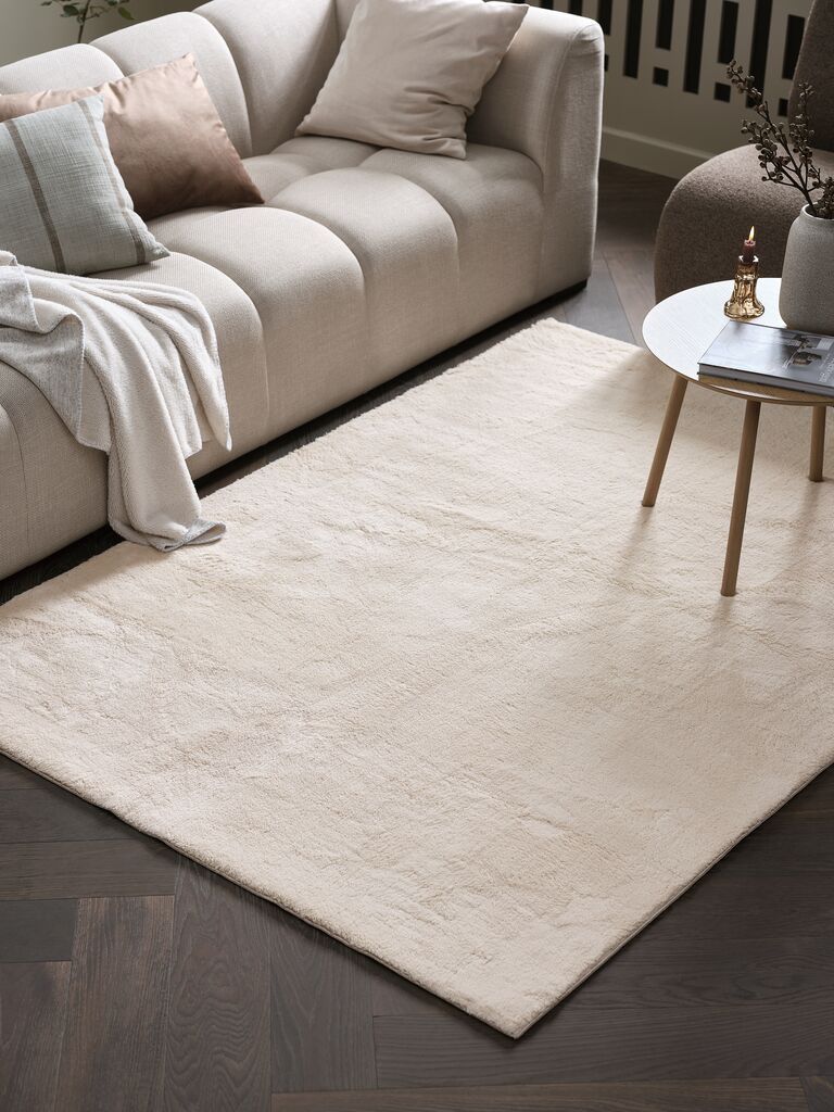 Thảm phòng khách | EDELGRAN | polyester | màu tự nhiên | R140xD200cm