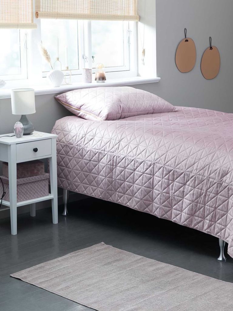 Gối tựa lưng | ENGBLOMME | polyester| hồng | R60xD90cm