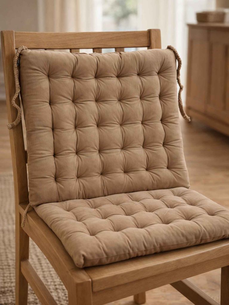 Đệm ngồi | ANTEN | polyester | nâu | R43xD43xC5cm