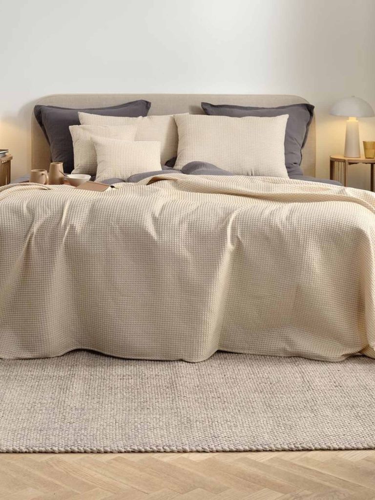 Gối tựa lưng | KORNBLOMST | polyester/cotton | be | R50xD70cm