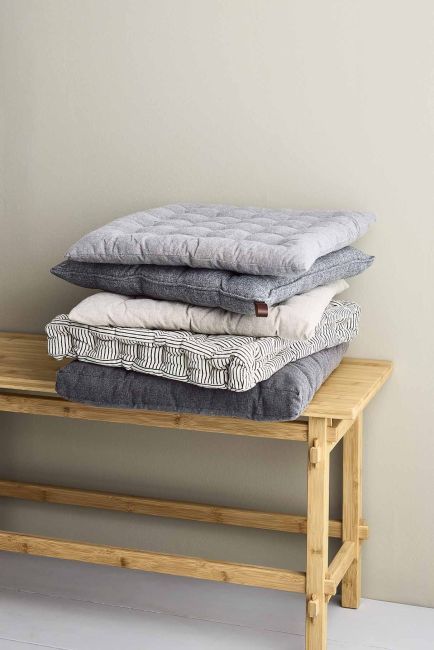 Đệm ngồi | PIL | cotton | be/đen | R40xD40xC7cm