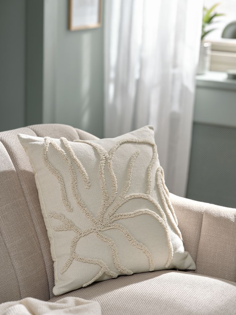 Gối trang trí | SOLBLOM | polyester/cotton | be | R45xD45cm