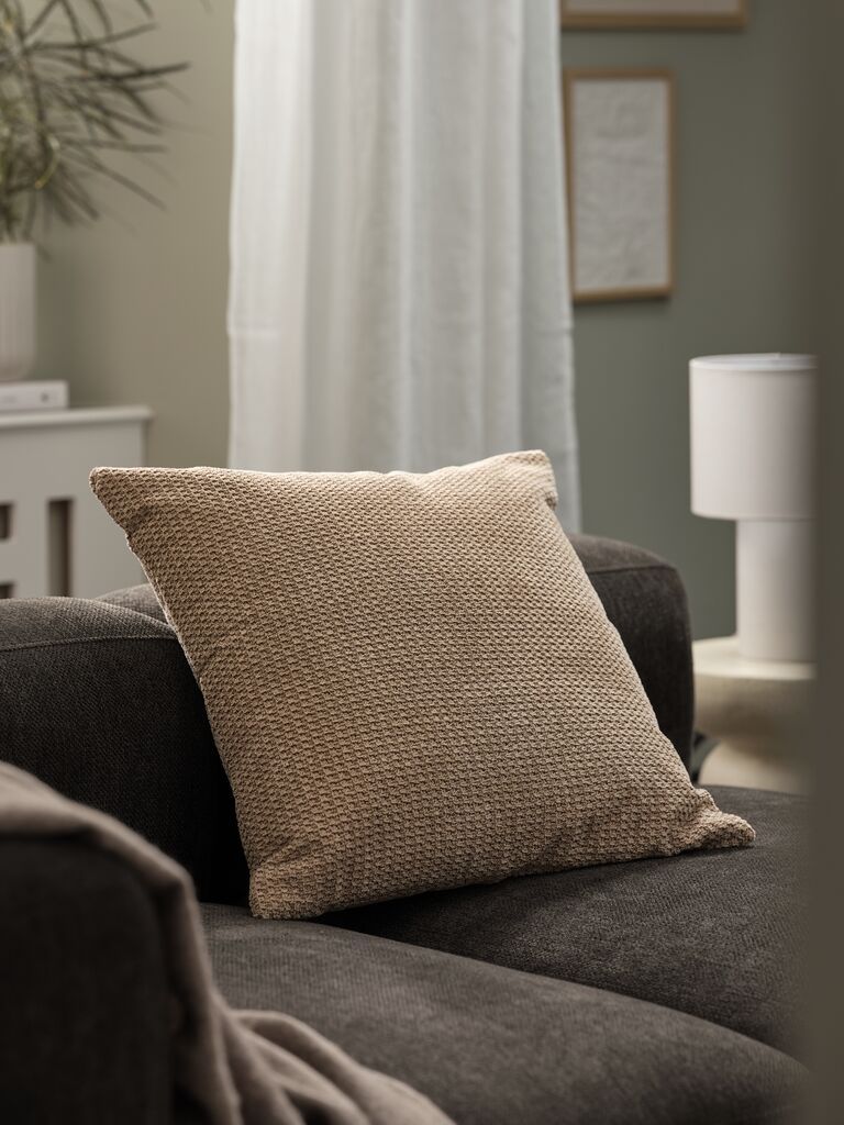 Vỏ gối trang trí | LIFIOL | polyester/polyamide | nâu | R50xD50cm