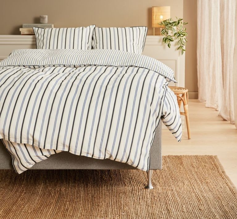 Bộ vỏ chăn gối đôi cotton | TOVE | xanh | R200xD220cm/R50xD70cm