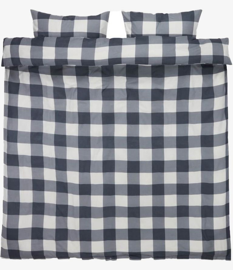 Bộ vỏ chăn gối đôi Cotton Scotti xám trắng