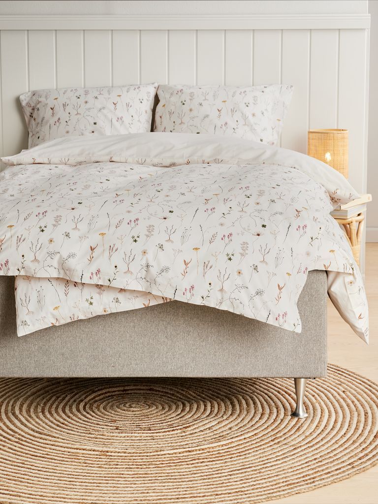 Bộ vỏ chăn gối đôi kèm ga cotton | SUSSI | trắng | R200xD220cm/R240xD260cm/R50xD70cm