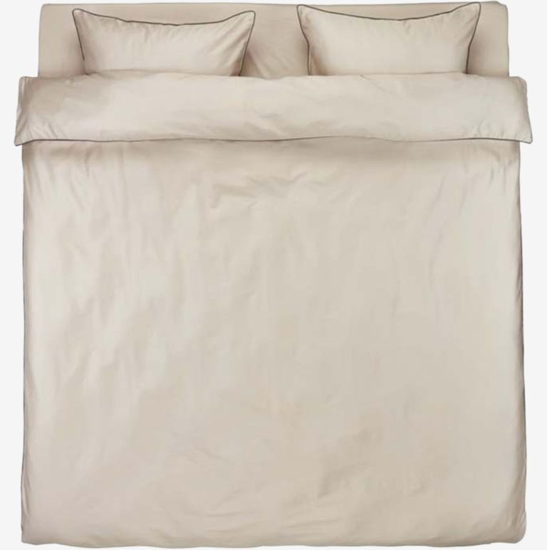 Bộ vỏ chăn gối đôi kèm ga cotton sateen SANNA - Vàng cát