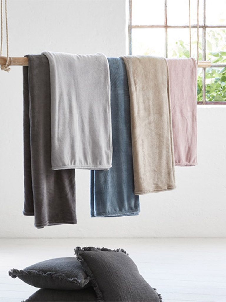 Chăn sofa | DRAGEHODE | polyester | xanh | R140xD200cm