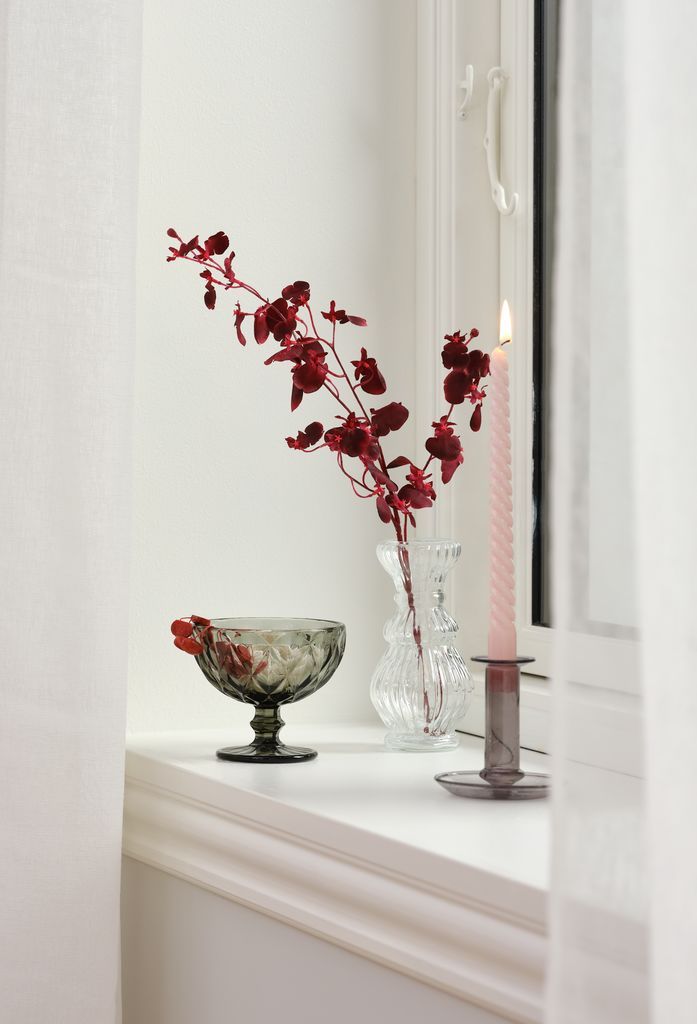 Chân nến | EDGAR | thủy tinh | nâu/xám/hồng | Ø10xC10cm