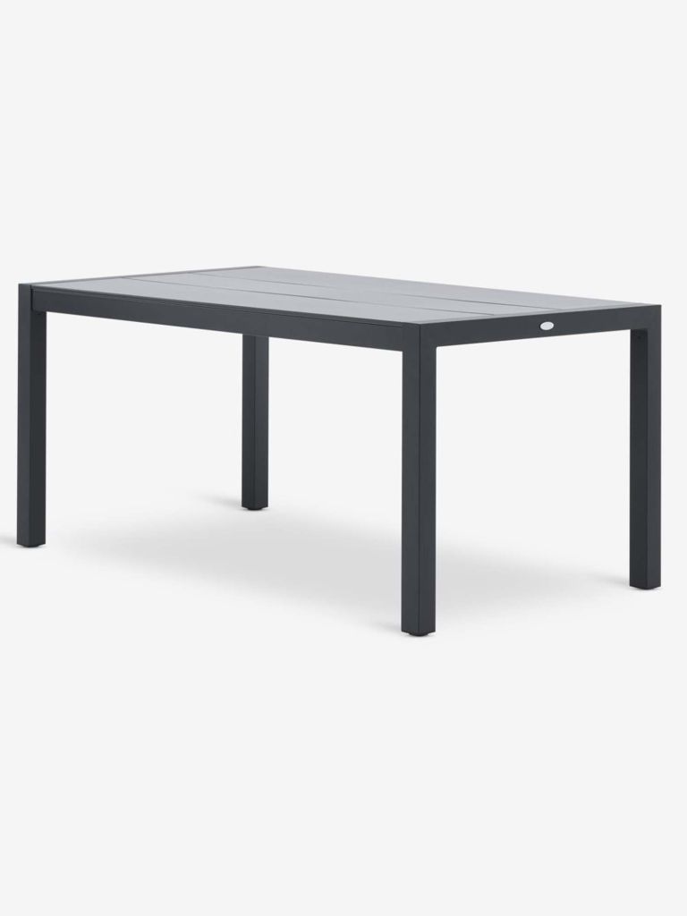 Bộ bàn ăn ngoài trời | HAGEN/MELLBY | xám/đen | R92xD160xC74cm/R55xS68xC106cm