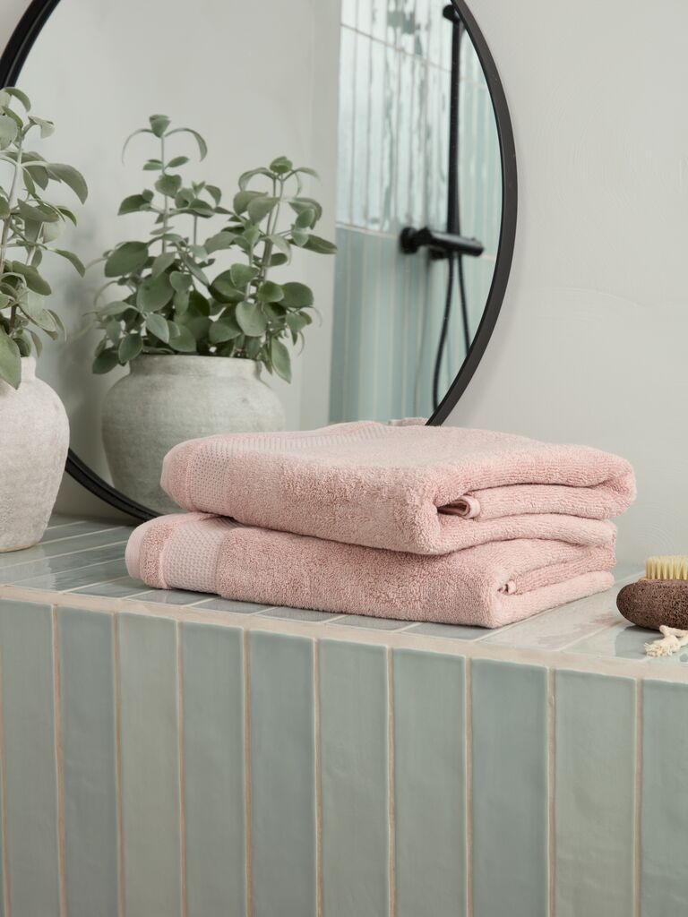 Khăn tắm cotton | NORA | hồng | R70xD140cm