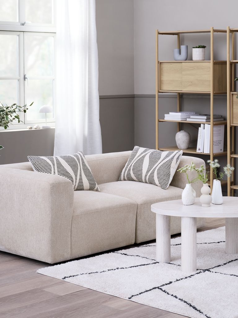 Sofa 2 chỗ | SKEJBY | vải polyester | vàng cát | R184xS92xC64cm