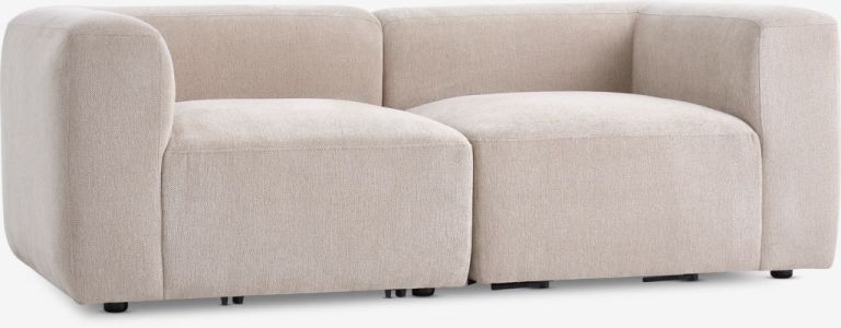 Sofa 2 chỗ Skejby - Vải polyester - Vàng cát