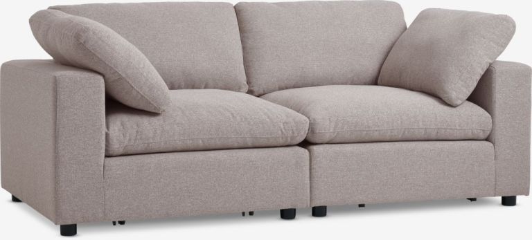 Sofa 2 chỗ | LUNDBY | vải polyester | vàng cát | R196xS98xC81cm