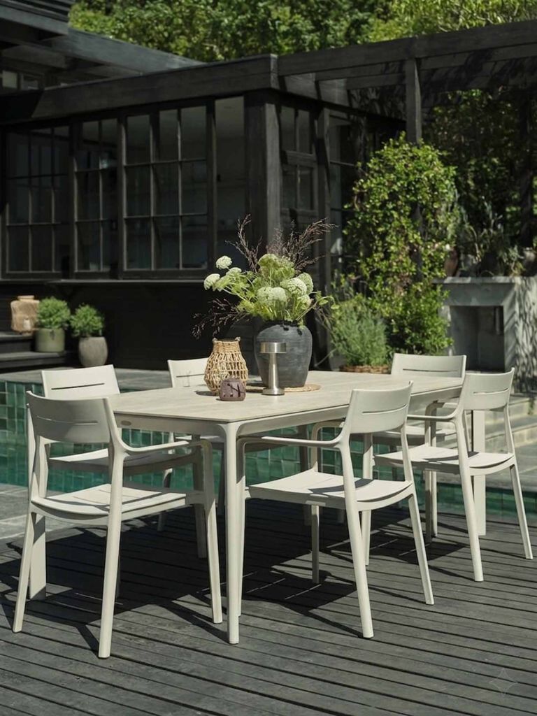 Bộ bàn ăn KUMLA D200 +6 INGSTRUP be