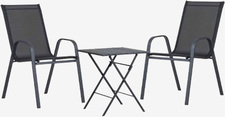 Bộ bàn ghế bistro | SANDVIKA/LEKNES | đen | R65xD65xC70cm/R54xS72xC92cm