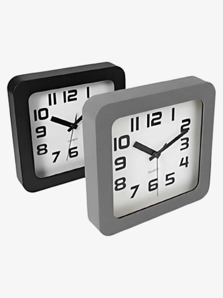 Đồng hồ treo tường | SIGVART | nhựa | đen | R23xS4xC23cm