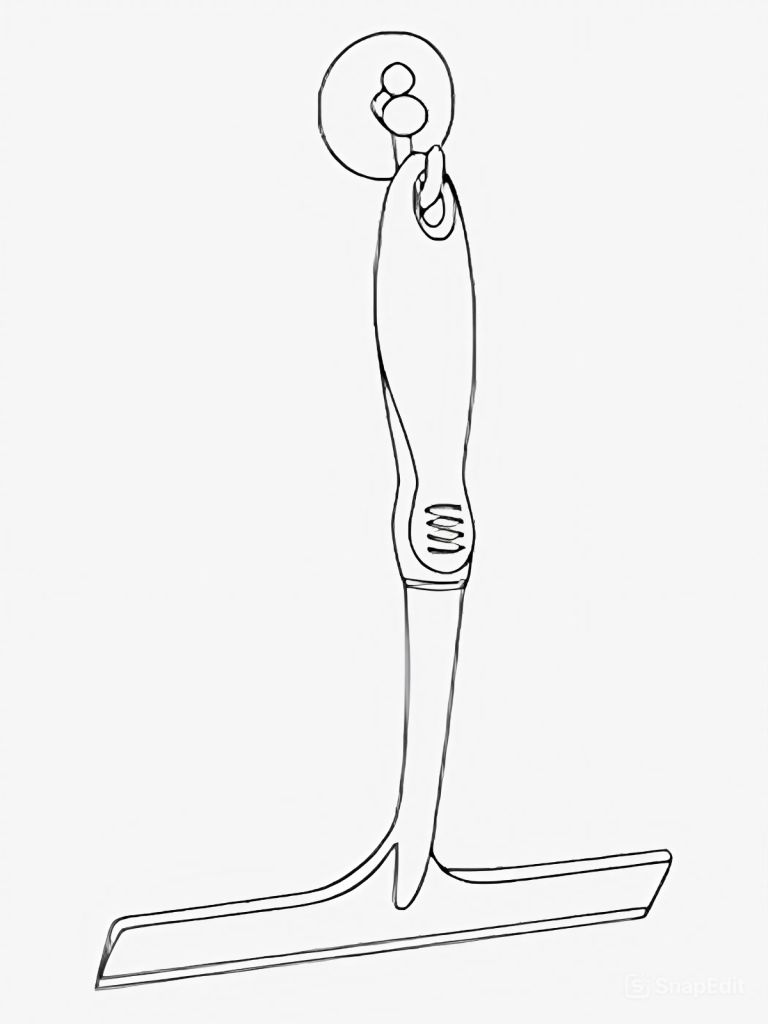 Cây lau kính | DJURA | nhựa PP | đen/trắng | R19xD26xC4cm