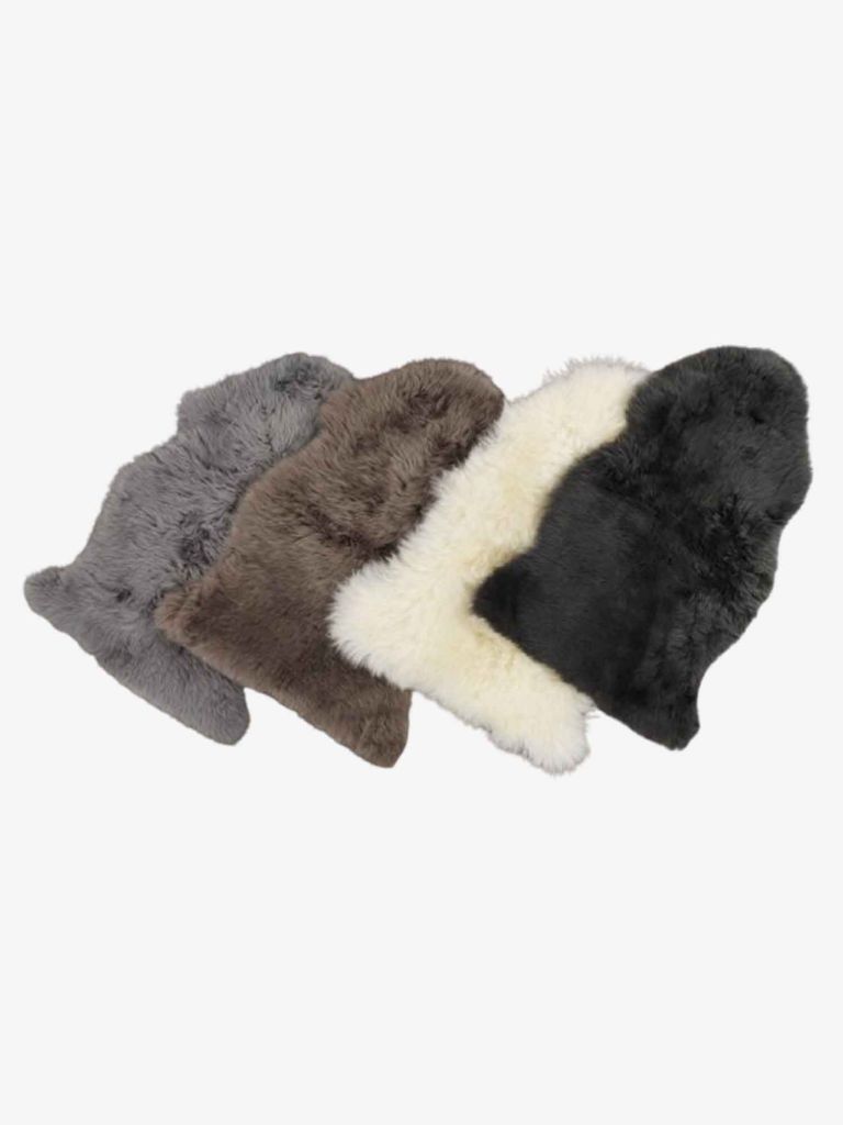 Thảm | KEJSERLIND | lông cừu | nâu xám | R50xD85cm