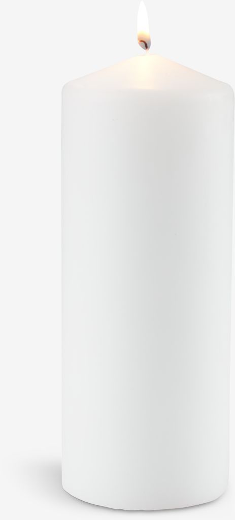 Nến Toralf paraffin trắng ø8x20cm