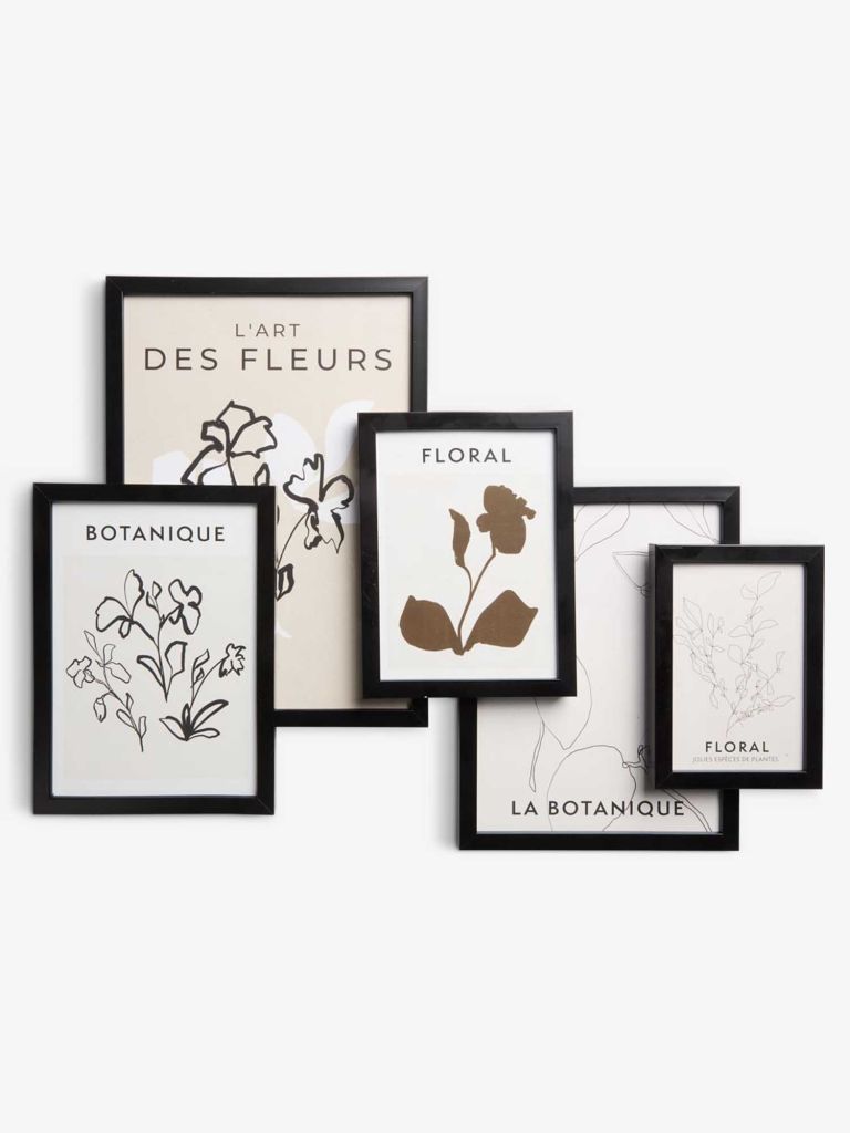 Khung ảnh | VALTER | nhựa PS/acrylic | đen | R18xC24cm