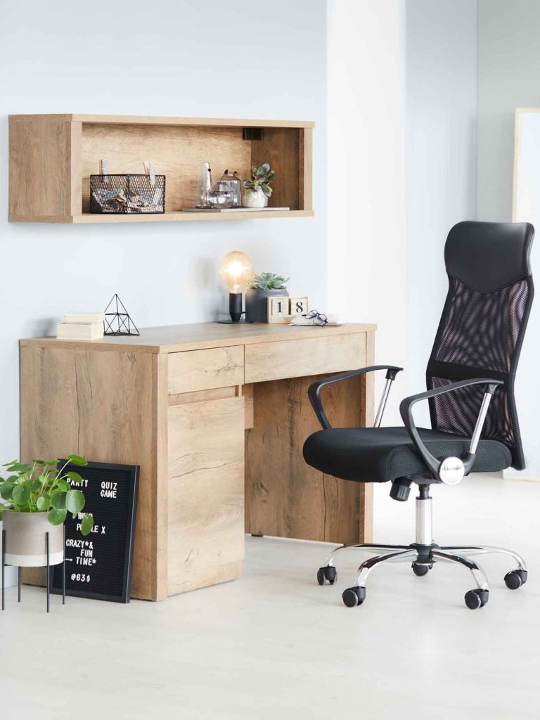 Bàn làm việc | VEDDE | gỗ công nghiệp | màu sồi đậm | R53xD121xC76cm