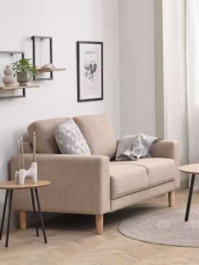 Sofa 2 chỗ | EGENSE | vải polyester | vàng cát | R142xS80xC80cm