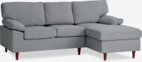 Sofa góc phải | GEDVED | vải polyester/chân gỗ cao su | xám nhạt | R211xS84/141xC85cm