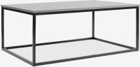 Bàn cafe | DOKKEDAL | kim loại/gỗ công nghiệp | xám/đen | R75xD115xC45cm