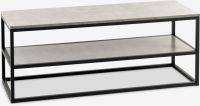 Kệ TV | DOKKEDAL | khung kim loại/gỗ công nghiệp | đen/xám | R120xS40xC46cm