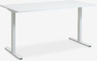 Bàn làm việc | STAUNING | gỗ công nghiệp/thép | trắng | R80xD160xC75cm