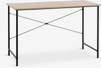Bàn làm việc | VANDBORG | gỗ công nghiệp/kim loại | màu sồi/đen | R60xD120xC75cm
