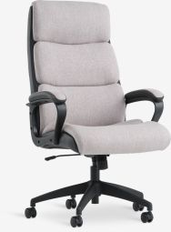 Ghế làm việc | MARBJERG | da PU | xám/đen | R65xS75xC116/126cm