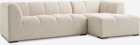 Sofa góc phải | ALLESE | vải polyester | be | R246xS88/131xC68cm