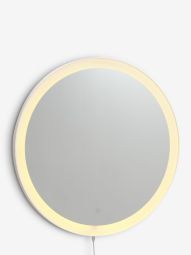 Gương viền LED | ORUP |  nhựa ABS | trắng | Ø55xS4cm