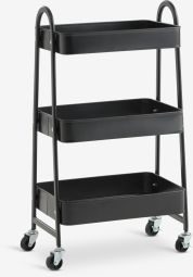 Kệ đa năng | KANSTRUP | nhựa PP/thép | đen | R47xS31xC79cm