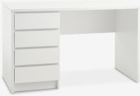 Bàn làm việc | LIMFJORDEN | gỗ công nghiệp | trắng | R60xD120xC76cm