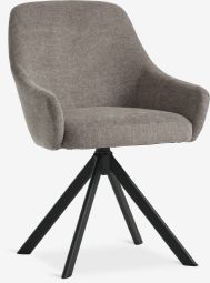 Ghế xoay | ROSTRUP | chân kim loại/vải polyester | vàng cát | R57xS57xC86cm