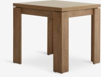 Bàn ăn mở rộng | VEDDE | gỗ công nghiệp | màu sồi đậm | R80xD80/160xC76cm