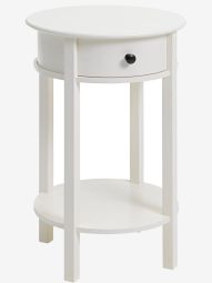 Tủ đầu giường | EGEBY | gỗ công nghiệp | trắng | Ø40xC61cm