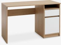 Bàn làm việc | BILLUND | gỗ công nghiệp | màu sồi/trắng | R54xD120xC75cm