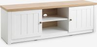 Kệ TV | MARKSKEL | gỗ công nghiệp | trắng/sồi | R160xS43xC54cm