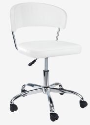 Ghế làm việc | SNEDSTED | da PU | trắng | R50xS57xC74/84cm