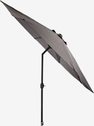 Dù ngoài trời nghiêng | AGGER | vải polyester/thép | xám đậm | Ø300cm